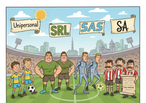Sociedad de Responsabilidad Limitada - SRL en Uruguay. Cuadro de fútbol donde la SRL es el equipo confiable.